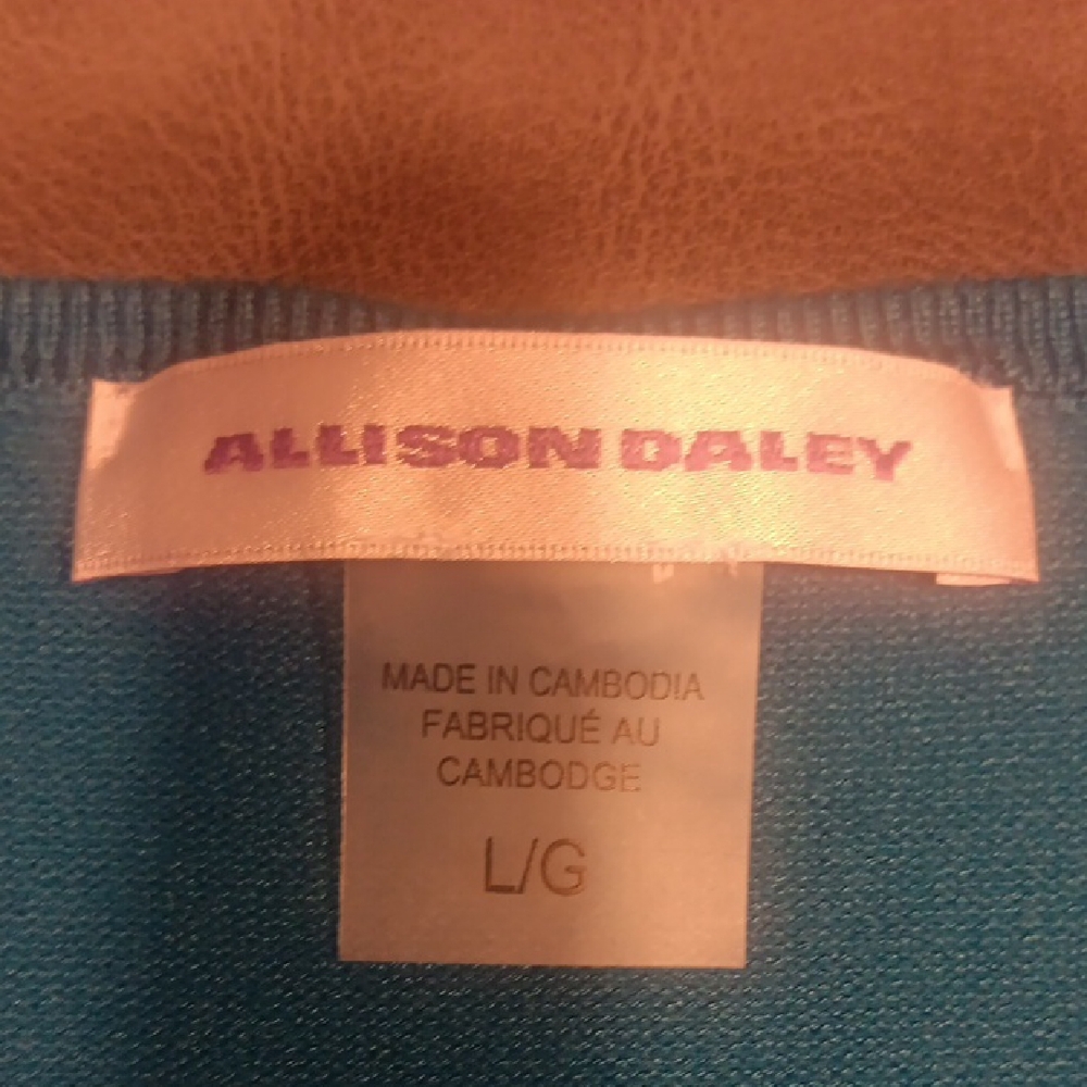 Allison Daley Teal Long Sleeve Top - Picture 8 of 11